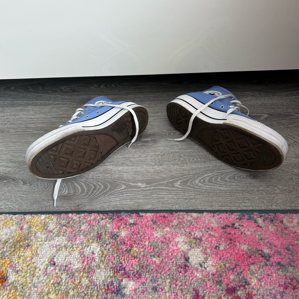 Converse Blue and White High-Top Sneakers - Picture 4 of 4